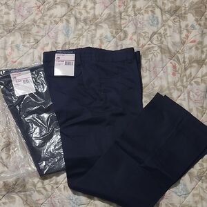 French Toast Girls Navy Dress Pants/ Uniform Pants (2 PAIRS Sold As A Set) **NWT